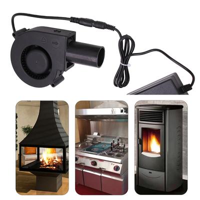 Efficient 12V Waste Oil Burning Heater Blower Fan Adjustable Speed 35CFM Suitable for BBQ Firewood Stove Metal Smelting