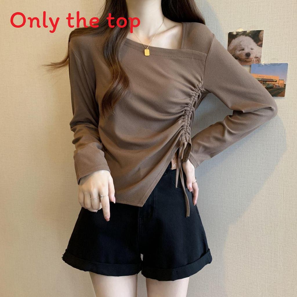 Elegant Plus Size T Shirt With Pleated Design For Casual And Office Wear