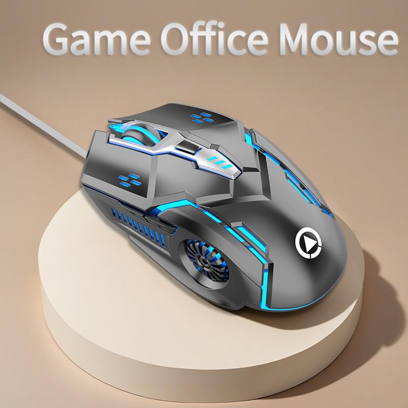 Wired Mouse Six Keys Luminous Game E-Sports Machinery Computer Accessories