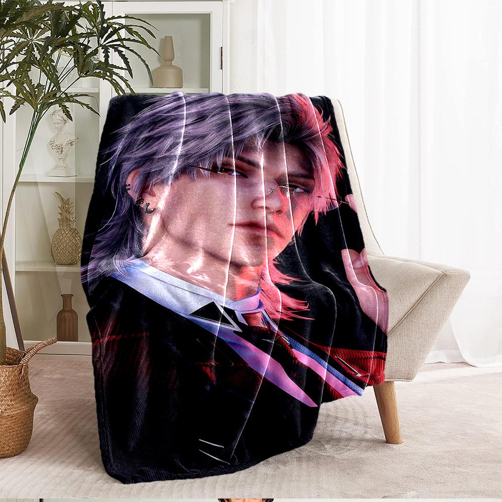 Love and Deepspace Theme Printed Blanket - Perfect for Couch, Bed, Travel & Outdoor Use | Machine Washable, Cozy & Durable.