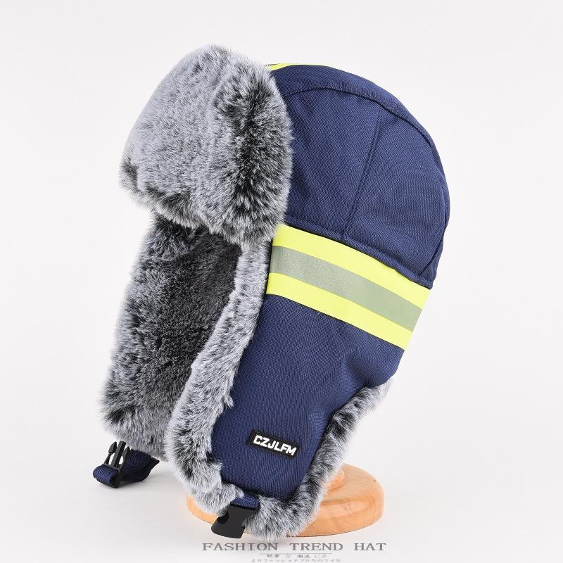Thunderhead Cap Men's Fall and Winter Warm Cotton Cap Children's Mask Cap Plush Ear Protection Cycling Cap Europe and The United States