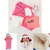 Sevimli Pembe Feebee Jeff Kardeş Kukla Peluş Bebek Ebeveyn-Çocuk Etkileşimi ve Erken Hediye İçin
