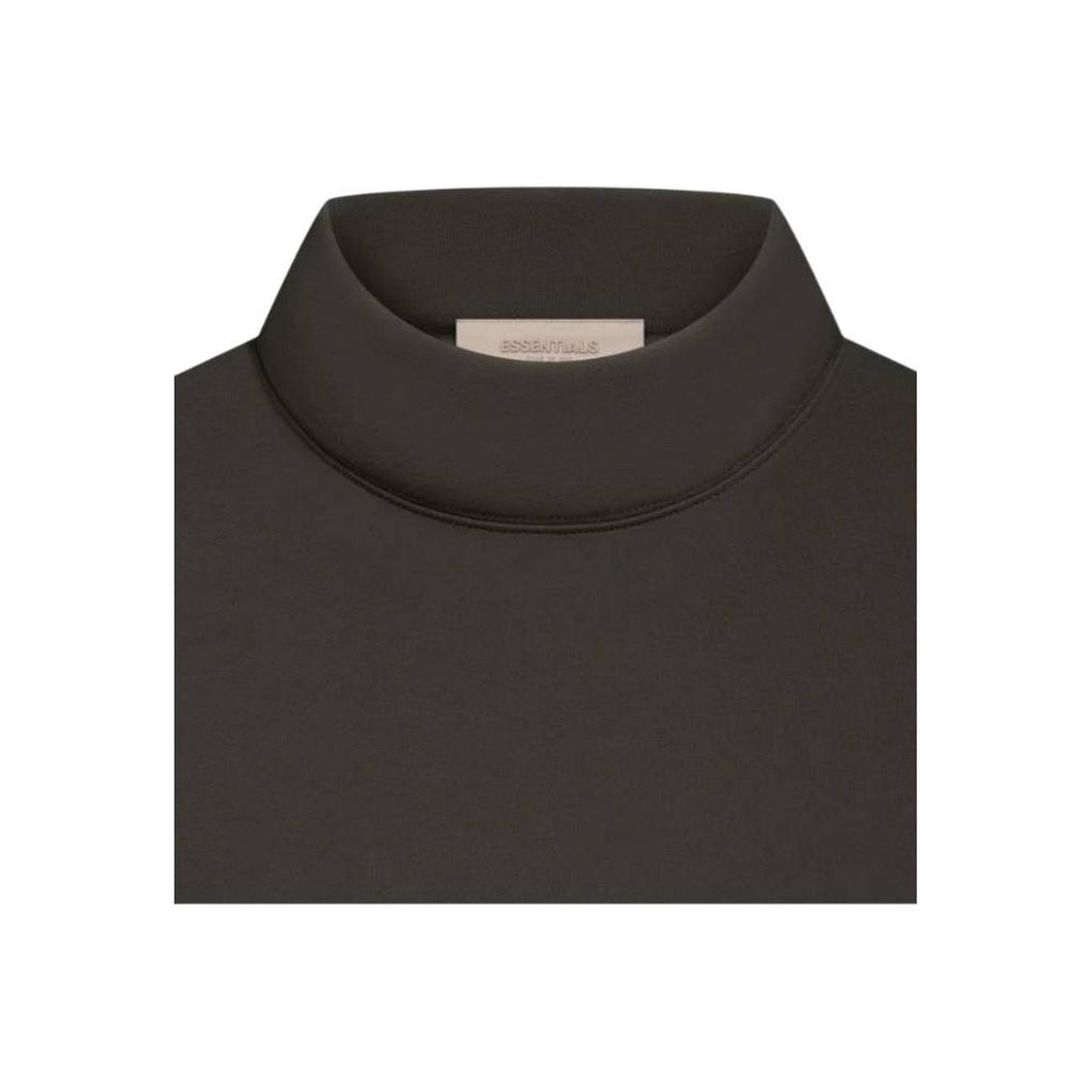 Fear of God Essentials Fleece Pullover Long Sleeve Sweatshirt FW22 Unisex Sweatshirt Grey Black FOG-FW22-044