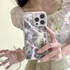 Wasserwellen Handyhülle iPhone 18 Pro Max 17 16 15 14 13 Anti-Drop Galvanisierte Hülle Männer Frauen