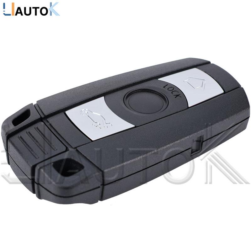 Coque de Télécommande de Clé de Voiture Remplacement Pour Bmw Série 1 3 5 6 X Pour Coque de Télécommande Intelligente Lame Télécommande E90 E91 E92 E60 Coque Télécommande