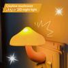 LED nattlampa Creative Shape Energisnål Plug-Play flimmerfritt ögonskydd med ljussensor Söt svamp nattlampa