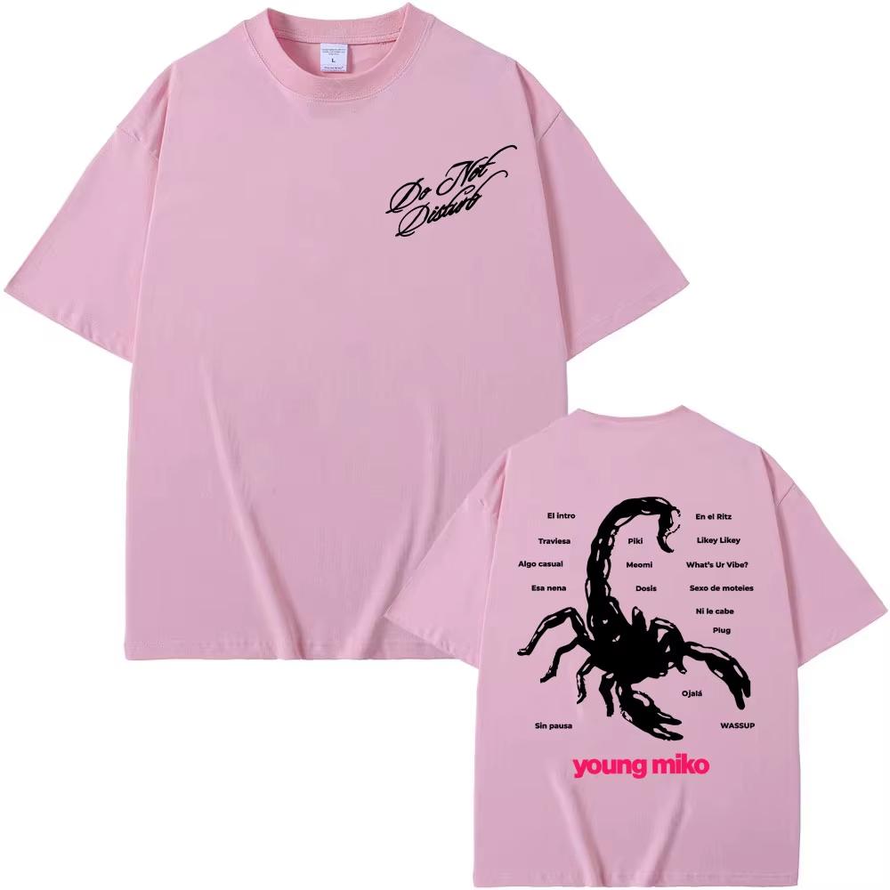 

Singer Young Miko Do Not Disturb Printed T Shirt Men Fashion Hip Hop Pop Music T Shirts Summer Short Sleeve Casual T-shirt XXXL