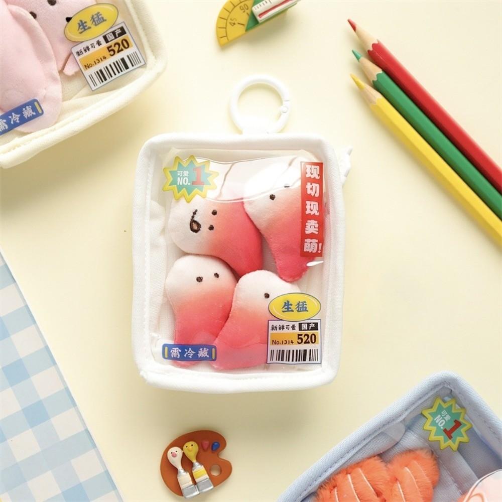 Salmon Seafood Platter Pendant Fish Fillets Mini Hanging Doll Bag  Aquarium Gift
