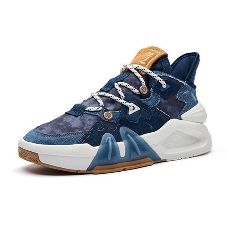 Anta Badass 4 Retro Thick Sole Casual Low Top Sneakers Men Sneakers Deep-Shadow-Blue 112238080-8