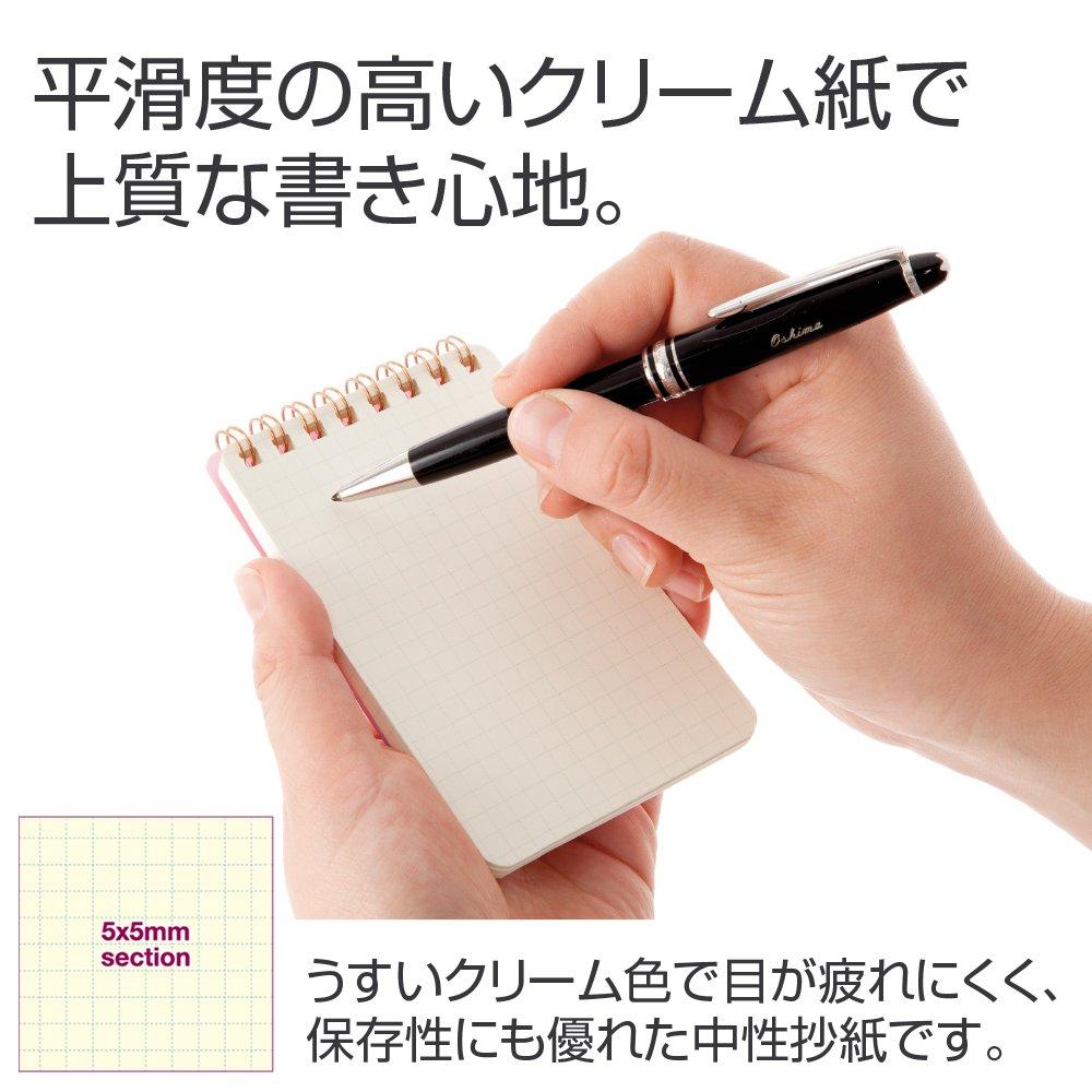 Plus Memo Pad Mini A4 x Square 5mm Cosmos Pack x 5 1/9 Ka.Crie 5-Book 77-966