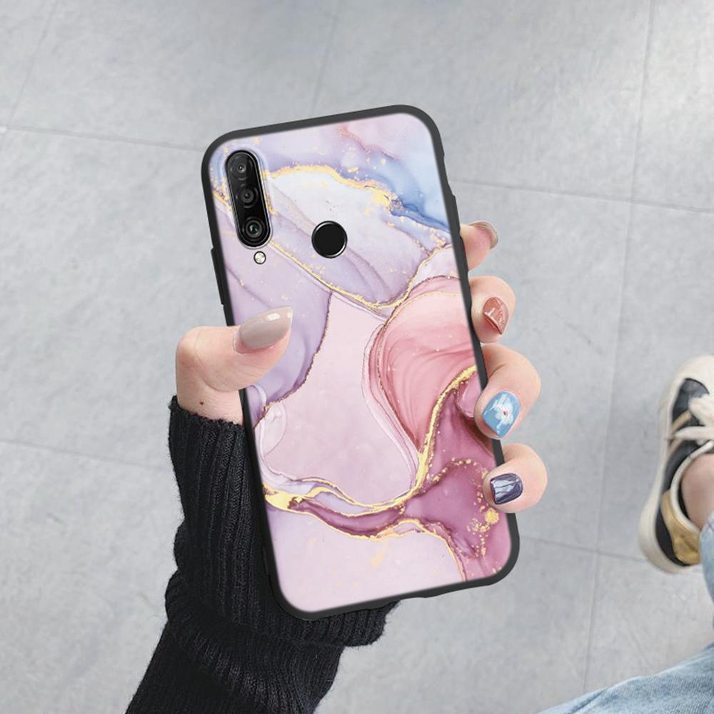 Love Heart Leopard Plant Rose Pattern Phone Case For Huawei P30 P20 Lite Y6 Y7 2019 Pro Honor 9X 20 Daisy Shockproof Soft Cover
