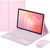 TransAudio 20 Pro Tablethülle: Bluetooth-Tastatur, Lederhülle, Magnetischer Stifthalter, Abnehmbare Maus.