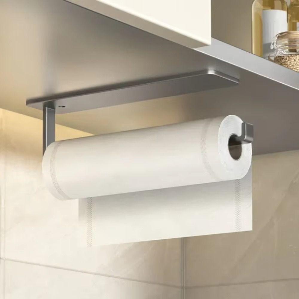Carbon Steel Paper Towel Holder Sleek Grey/ Black/ White Roll Paper Holder  Versatile
