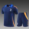 Maglia a maniche corte Juventus Adulti Bambini Pre-partita Sportiva Autunno Inverno Mezza zip Maglia da allenamento Set maglia da calcio Inter