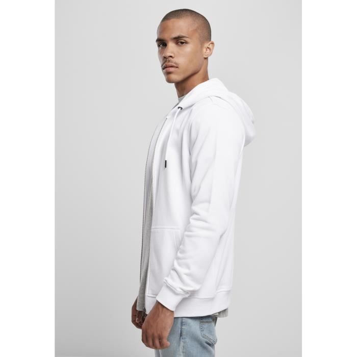 Sweatshirt Urban Classics basic terry zip - noir - S