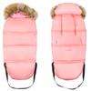 Winter sleeping bag with fur for sleds for strollers, car seats, stroller set