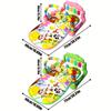 Baby Gym Play Mat with Music Pedal Piano Light Toy Rack Hanging Doll Educational Fitness Rack Toy Xmas Gift for Infants Toddlers