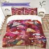 Ropa de cama con estampado de dibujos animados de Gravity Falls, Juego de colcha, Funda de colcha, Funda de almohada, Regalo de cumpleaños para el hogar (1*funda de edredón+2*fundas de almohada,sin relleno)XSJT0917563