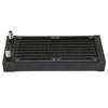 Water Cooling Radiator 8 Pipes 9.5mm Faucet 80mm Dual Fans Aluminum Heat Exchanger with Screws for Computer Printer