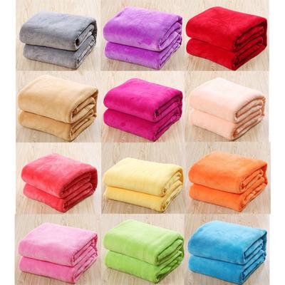 Home Warm Soft Solid Mink Throw Large Fleece Sofa Bed Blanket Double King Size