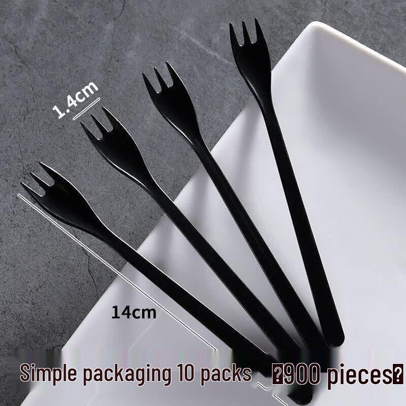 ZISIZ Individually Wrapped Disposable Plastic Fruit Forks