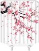 Rosa Kirschblüte Duschvorhang Pflaumenblüten Floral Japanisch Asiatisch Anime Weiß Aquarell Badezimmer Dekor Vorhänge