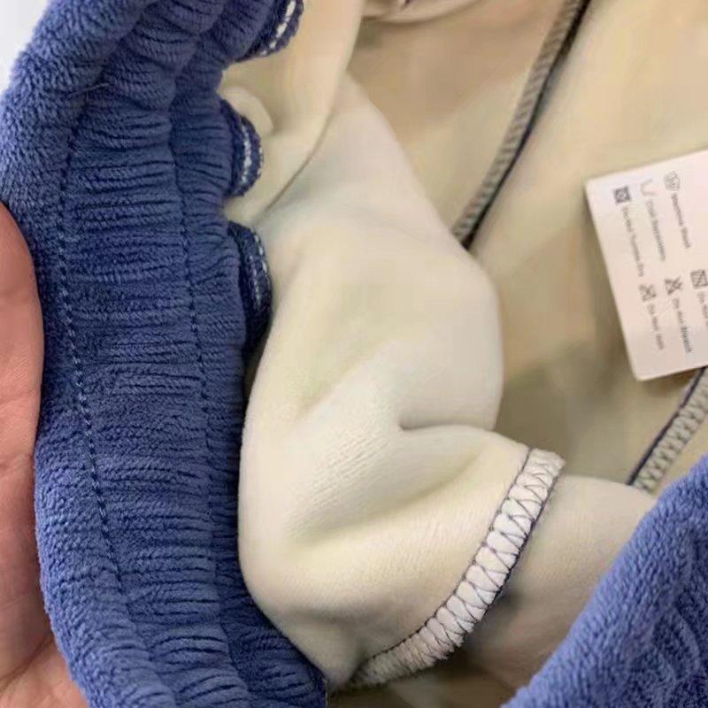 Women's Wide-leg Pants Fashion Casual Corduroy Trousers High Waist Loose Casual Chenille Track Pants