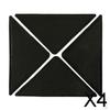 4x4Pcs Reusable Rug Carpet Mat Curling Grippers Anti Slip Grip Skid Tape
