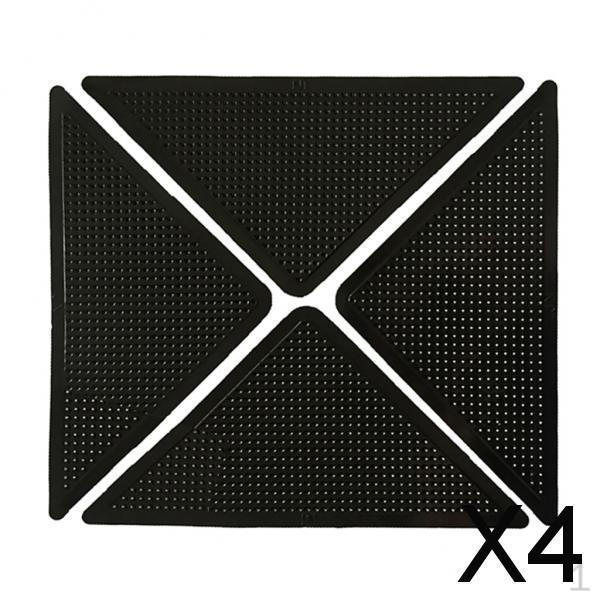 

4x4 шт. Многоразовые коврики для ковров, захваты для скручивания, противоскользящая лента для сцепления