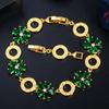 S0170 Simple Creative Hollow Circle Flower Bracelet 3A Zircon Jewelry