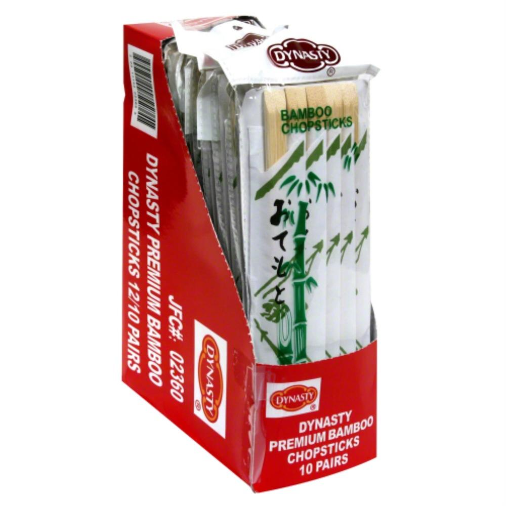 Bamboo Chopsticks Eco-Friendly Utensils Pack of 12 Durable Biodegradable Asian Cooking Sushi Noodles Rice Daily Use Lightweight