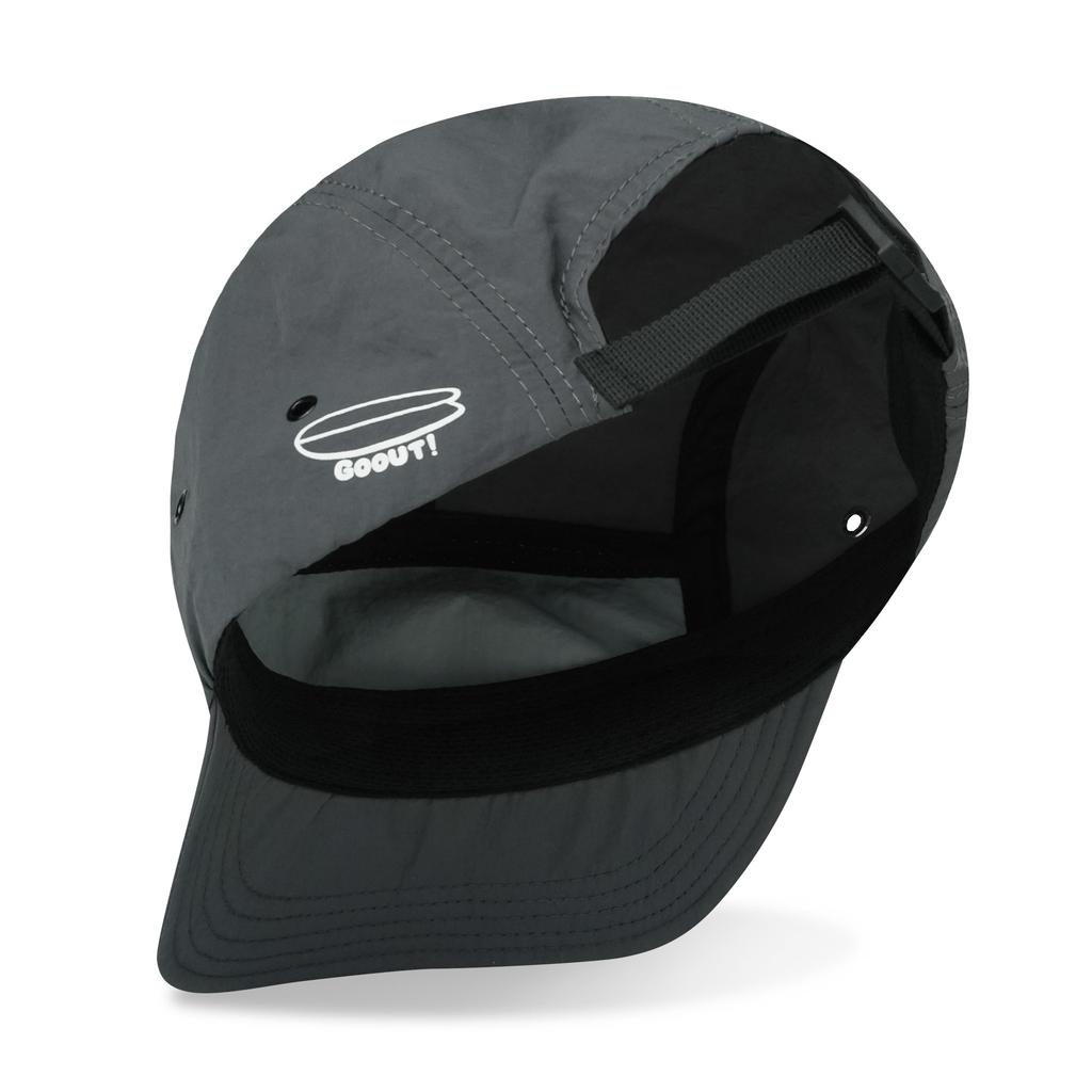 Clape Short Brim for Outdoor and Running Men's 5-Panel Cap, Water-Repellent, Adjustable, Quick-Drying, Lightweight, Activities, Cycling, (Gray,