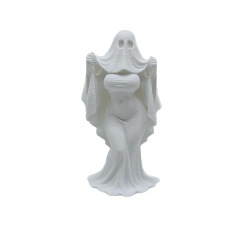 1Pcs Halloween Gothic Brides Wedding Decor Ghost Mother Statue Ornament Creative Skirt Design Office Desk Decoration
