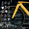 Adesivi per Bicicletta Graffiti Cartoni Animati Per Telaio Bicicletta Tubo Superiore Fai da Te Riflettenti Impermeabili Adesivi per Ciclismo Adesivo per Telaio Bici da Strada