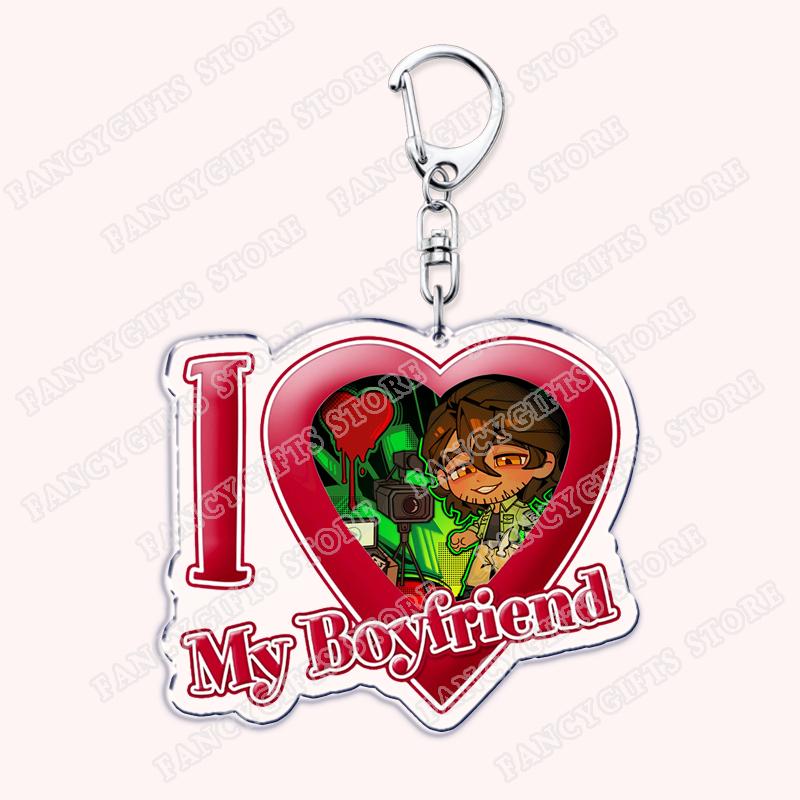 Portachiavi Carino I Love My Boyfriend Chibi per Accessori Law Pet Strade Lawrence Ren Hana Owo Portachiavi Gioielli Amici Fan Regali