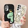 Soft Phone Cover Case for Samsung Galaxy S22 Ultra S23 Plus S24 A26 A25 S25 S20 FE S21 A55 A34 A36 A24 A35 A54 Cartoon Dinosaur
