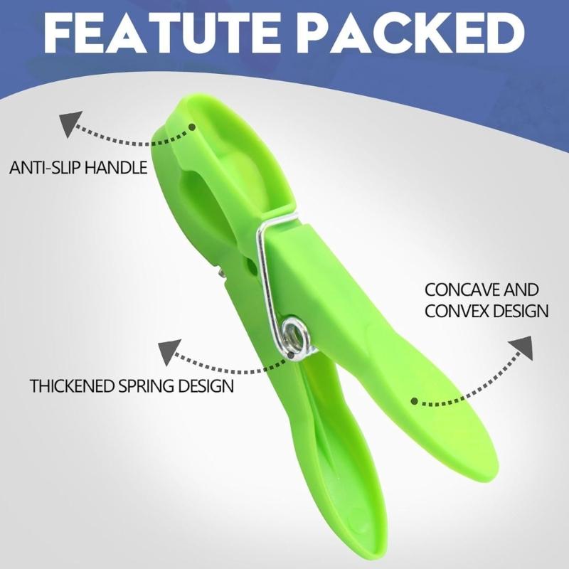 Set mit 72 bunten Kunststoff-Wäscheklammern Zuverlässige Kleiderklammer Kleidergriffhalter zur Organisation von Kleidung im Schrank