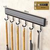 Space-Saving Kitchen Wall Rack: Punch-Free Aluminum Multi-Function Storage Hooks
