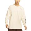 Nike T Shirts Men's Sail White Crew Neck Moderate Straight Fit HF6173-133