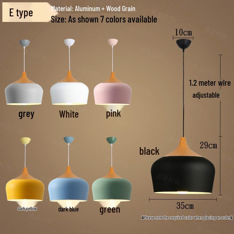 

Скандинавський Мінімалістичний Макарон Підвісний Світильник для Ресторанів та Готелів 7W LED warm light