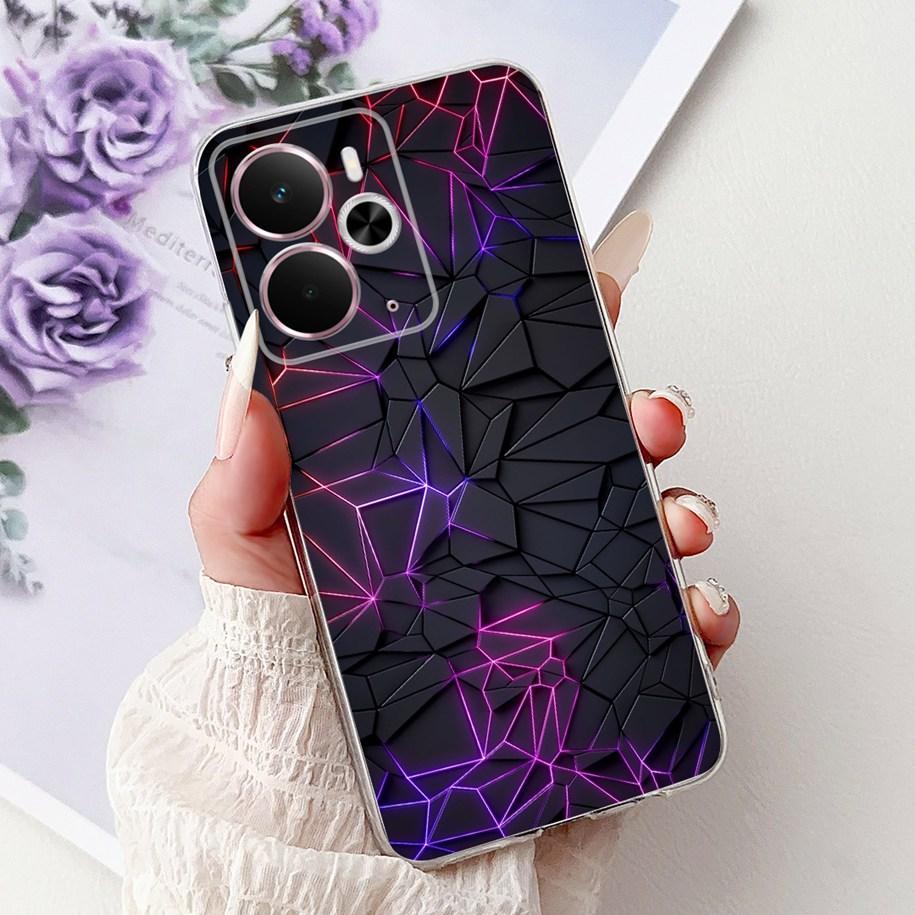 For Realme 14 5G Case Realme 14T Cover RMX5078 RMX5075 Shockproof Silicone Soft TPU Flower Bumper For Realme14 14 T Phone Shells