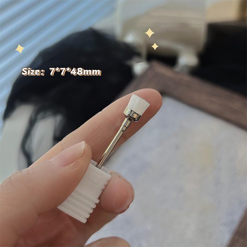 

1 шт. маникюрный резак для ногтей, сверло для чистки, щетка для удаления пыли, мягкая и жесткая дрель, шлифовальная головка, очиститель, инструменты