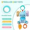 Weiches Hängendes Knisterndes Quietschendes Sensorisches Lernspielzeug Kinderwagen Autositz Gitterbett Reise Plüschtier Windspiel mit Beißring Jungen Mädchen