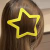 INS Extra-large Star Hair Clip Solid Color Funny Hair Grip Openwork Star Hairpin Children's Toys
