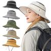 Foldable Bucket Hat Anti-UV Foldable Cap Portable Fisherman Hats  Women Men