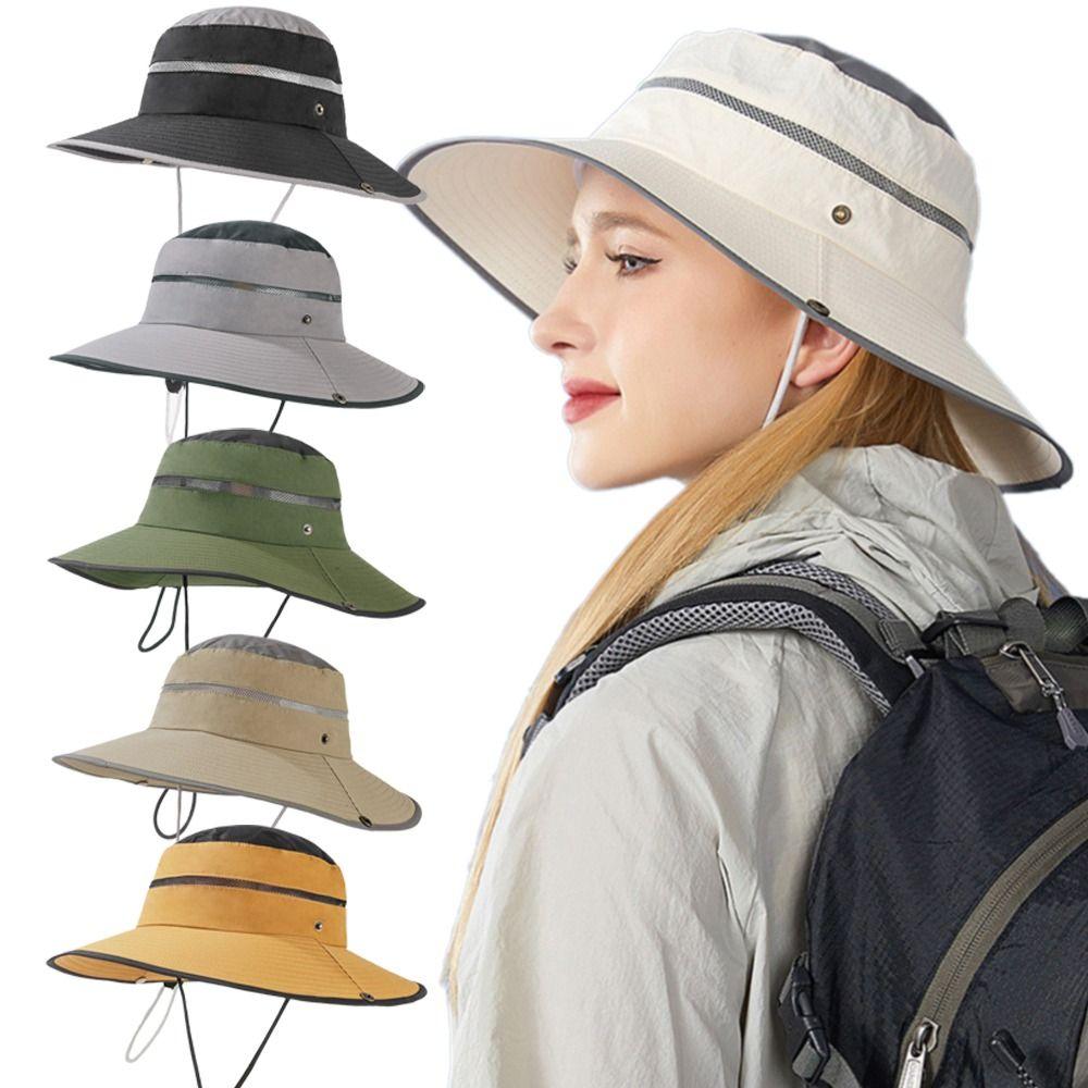 Foldable Bucket Hat Anti-UV Foldable Cap Portable Fisherman Hats Women Men