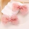 2pcs Double-layer Mesh Bow Hairpin  Bling Sparkly Sequin Mesh Bow Hairpins For Girls Children Boutique Barrette Hair Accessories