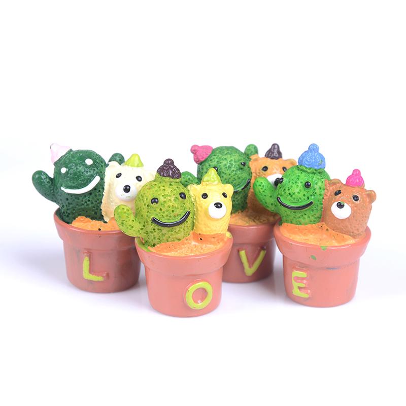 Ghiveci Cactus Miniatură DIY Ornamental Zână Grădină Ornament Decor Artizanat Păpușă Casă de Păpuși