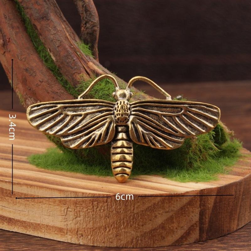 Brass Retro Butterfly Figurine Home Decor Ornament for Home Decoration Crafts Butterfly Statue Home Decoration