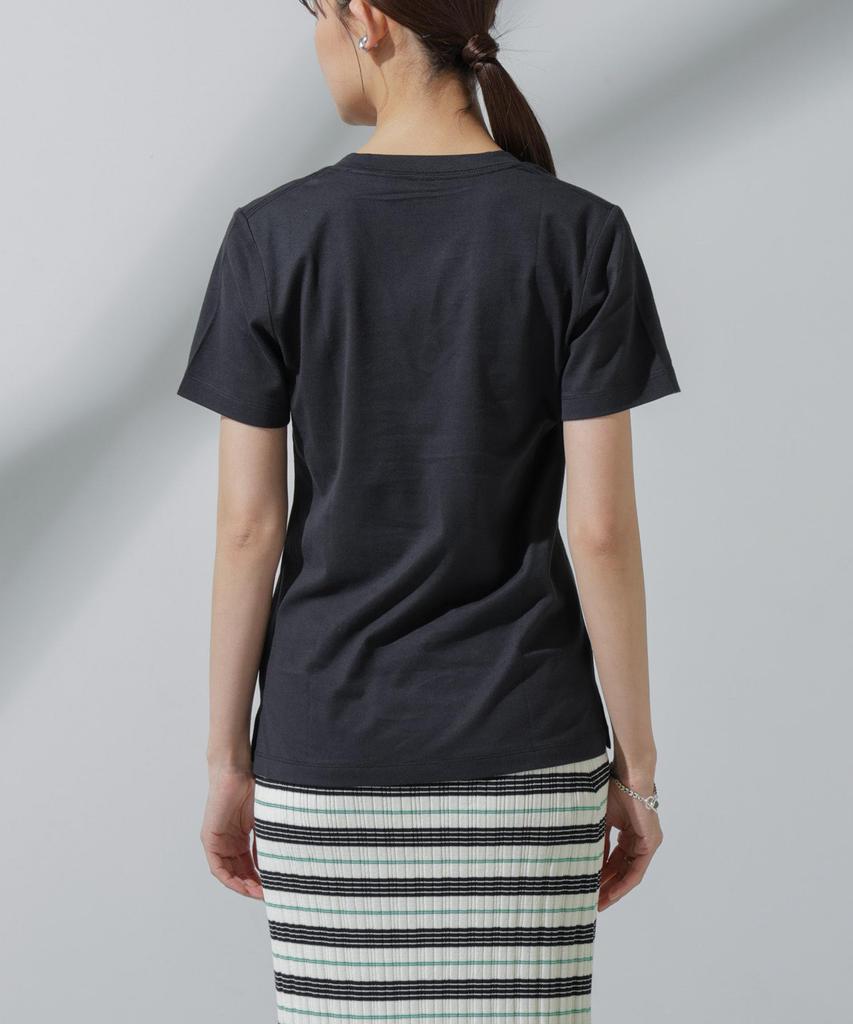 Nano Universe Sweat Stain Size S 2024SS Anti-Soaked V-Neck T-Shirt, Women's, Prevention, (White),